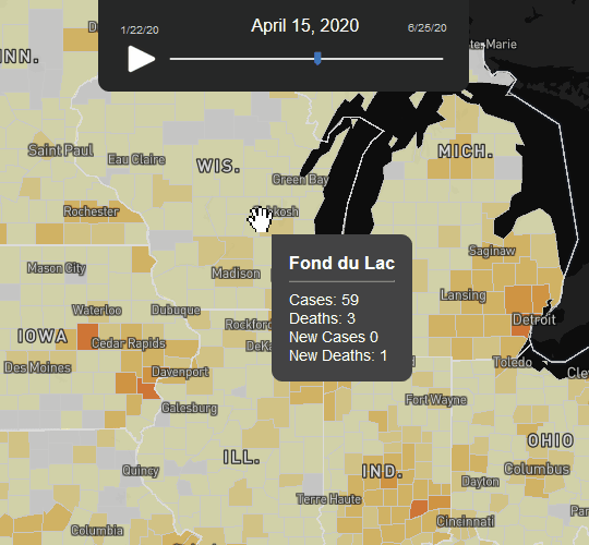 Use Case 2: Tracking COVID Patterns over time